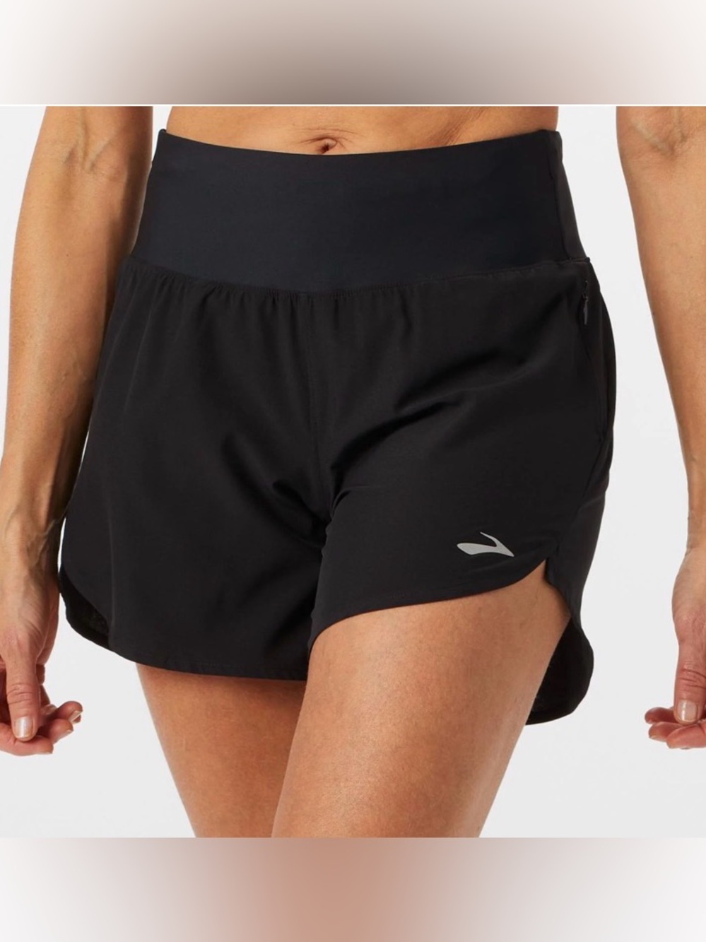 Brooks Chaser 5” Black Athletic Running Shorts
